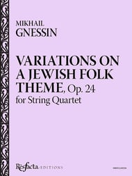 Variations on a Jewish Folk Theme, Op. 24 P.O.D cover Thumbnail
